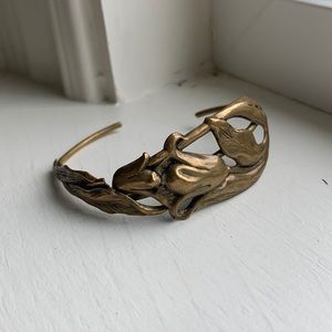 Art Nouveau Style VNTG Brass Bracelet